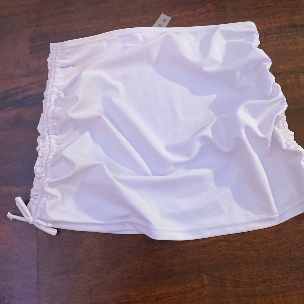 white short skirt